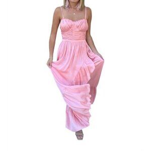 Ramy Brook Braelyn Light Pink Maxi Dress Size 8 NWT $595